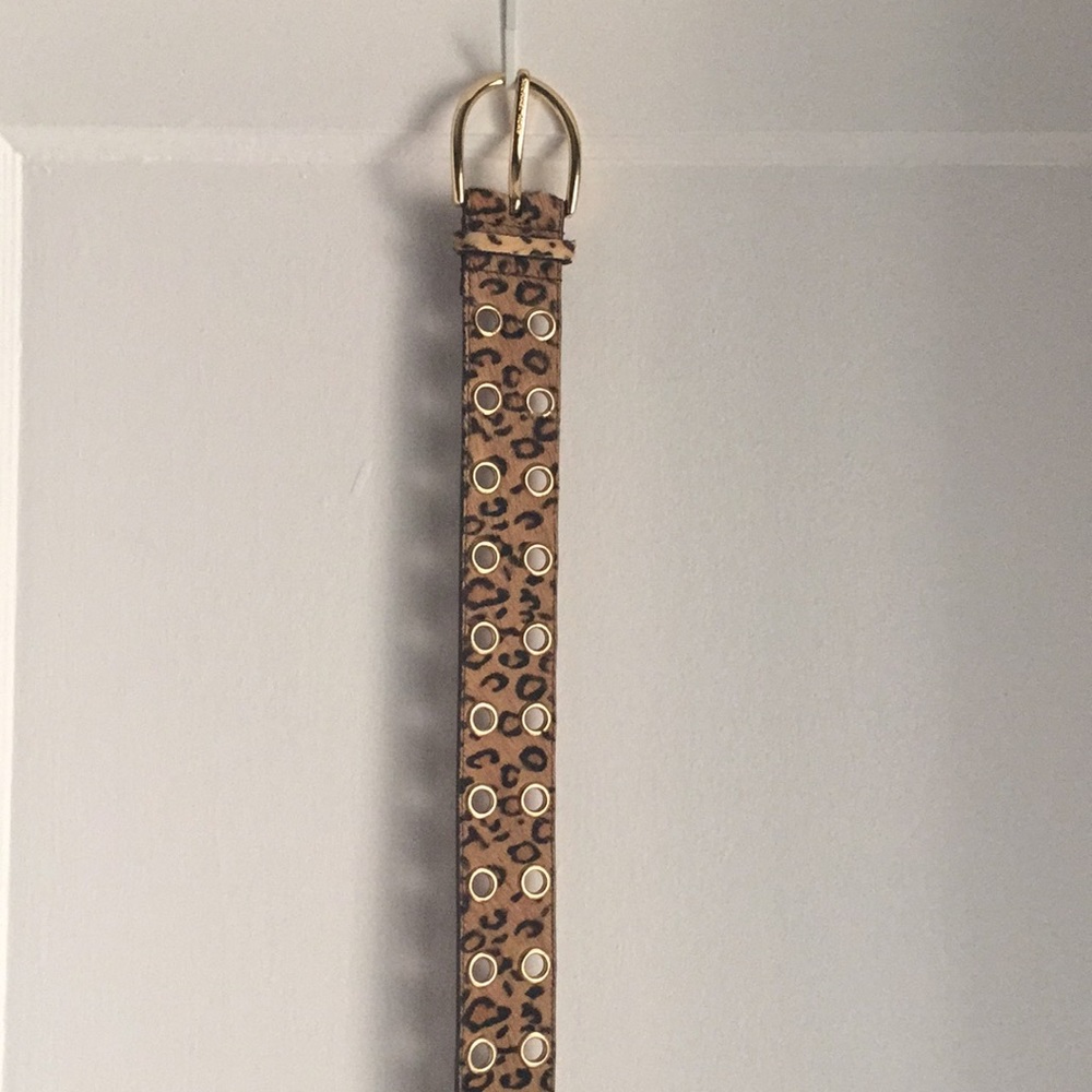 Michael Kors leopard print belt.